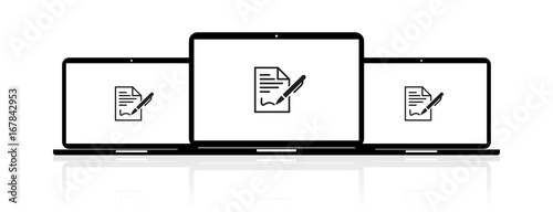 Laptop Banner - Vertrag