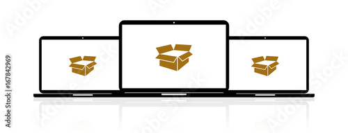 Laptop Banner - Karton