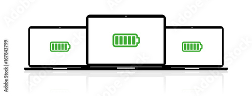 Laptop Banner - Batterie voll