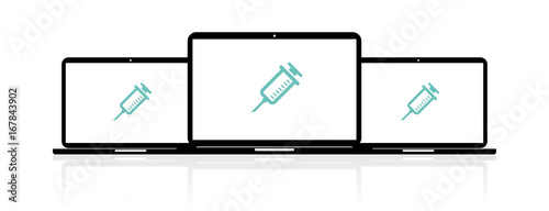Laptop Banner - Spritze