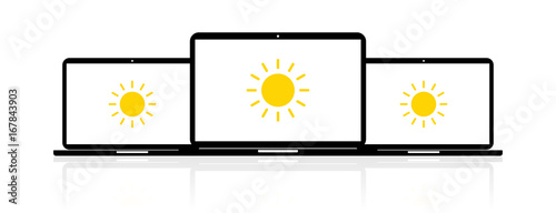 Laptop Banner - Sonne