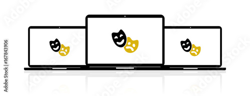 Laptop Banner - Masken