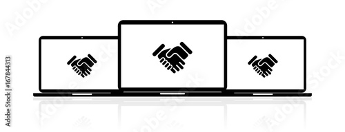 Laptop Banner - Kooperation