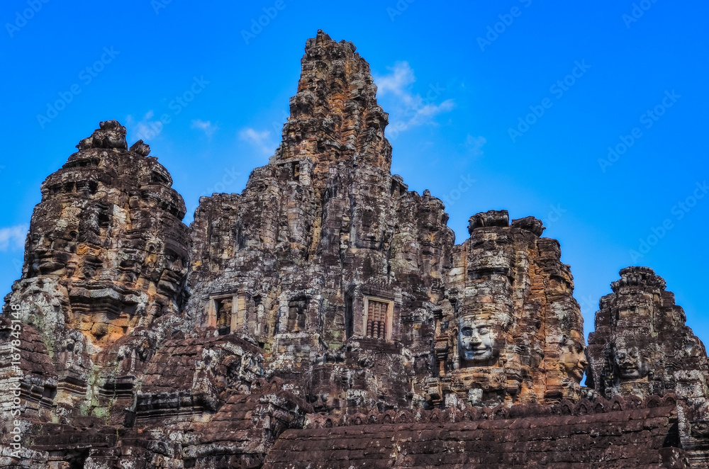 Ancient temple ruins in Angkor Wat, Cambodia