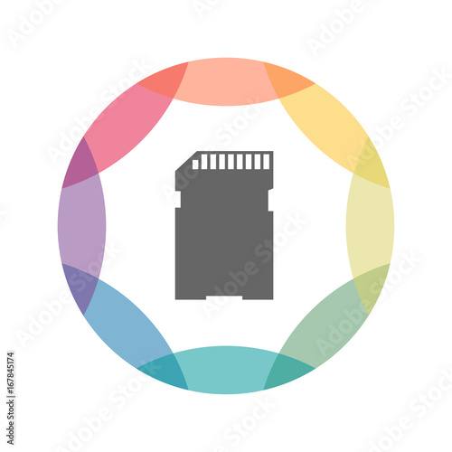 farbiges Icon - SD-Karte