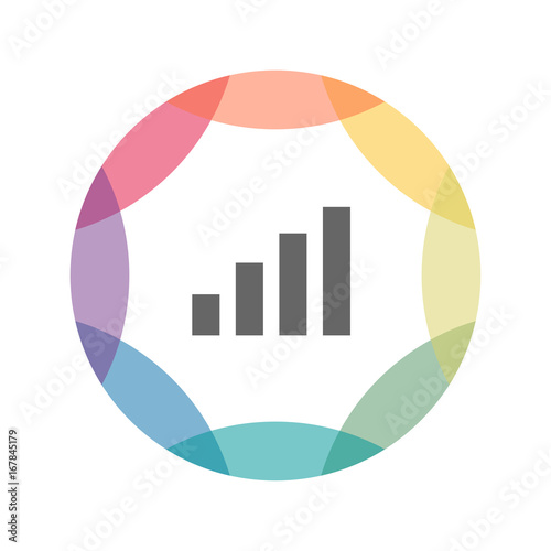 farbiges Icon - Balkendiagramm