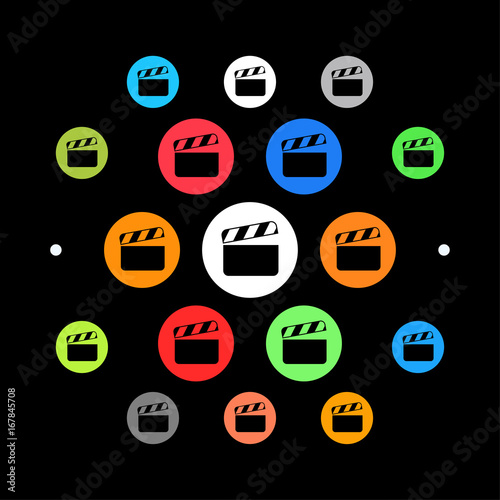 Modernes UI design - Filmklappe