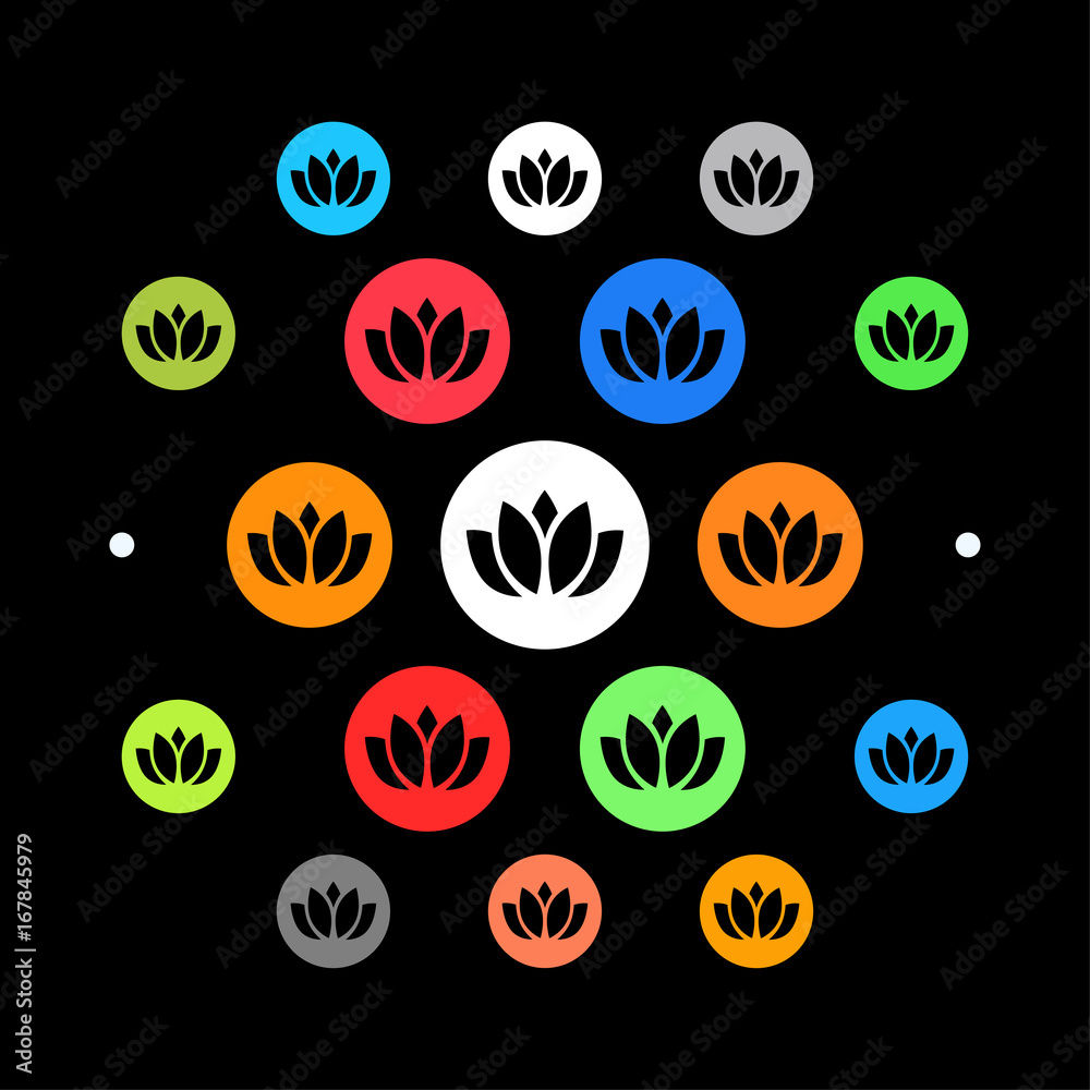 Modernes UI design - Lotusblüte Modernes UI design - Lotusblüte