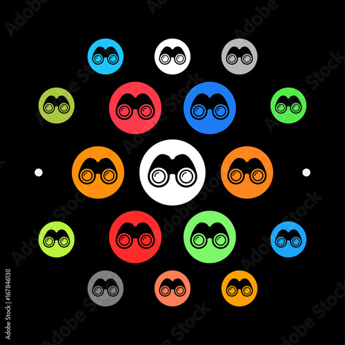 Modernes UI design - Fernglas