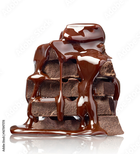 Foto chocolate sweet food dessert stack syrup