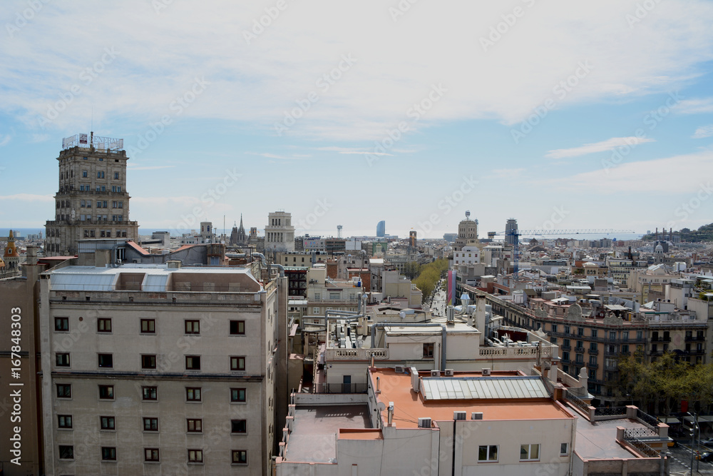 Panoramic view of barcelona 8