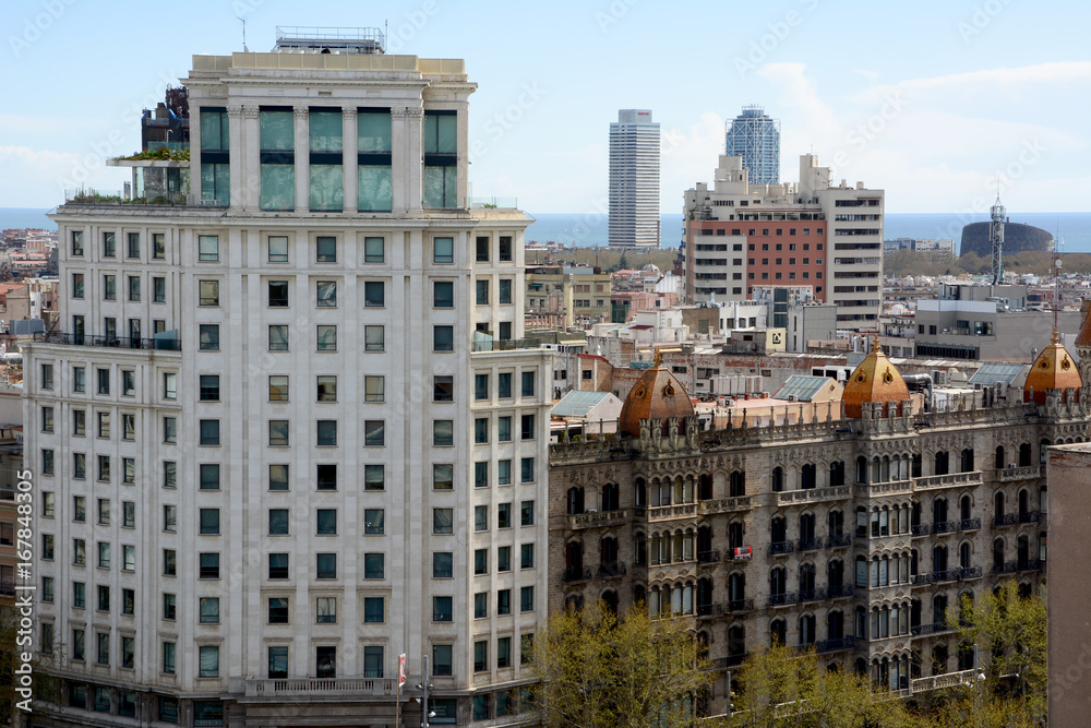 Panoramic view of barcelona 6