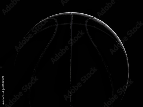 Basketball close-up on black background © Martin Piechotta