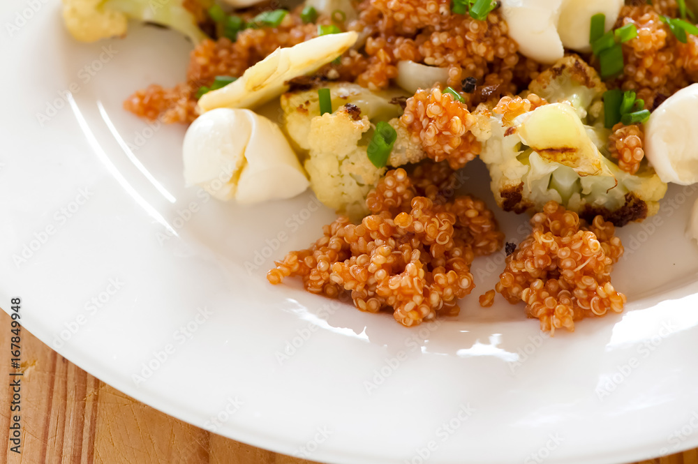 Balanced meal with quinoa