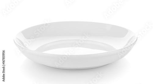 ceramic plate on white background