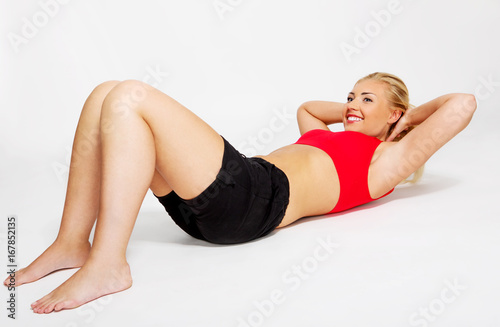 Crunches for fit.