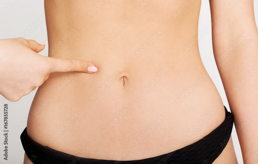 Woman slim belly Woman slim belly