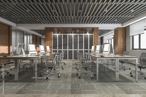 3d rendering business meeting room on office building