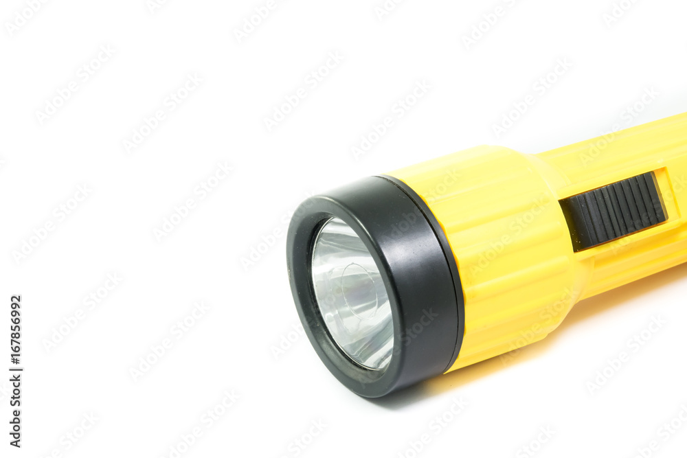Yellow flash light isolate Yellow flash light isolate