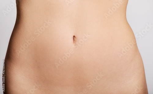 Woman slim belly