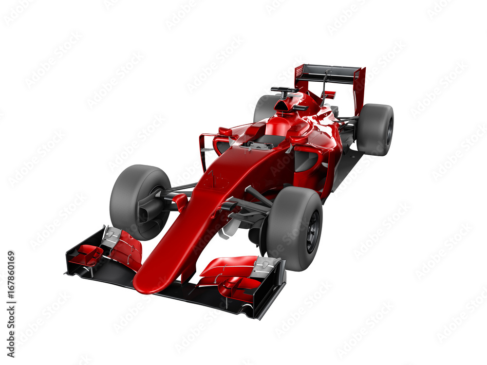Generic red and black race car Generic red and black race car