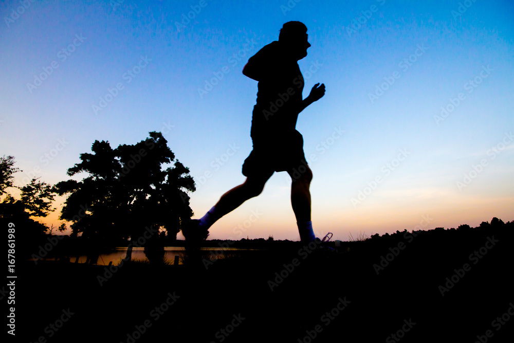 Jogging exercise with silhouette activty. jogging outdoor sillhouette. Jogging exercise with silhouette activty. jogging outdoor sillhouette.