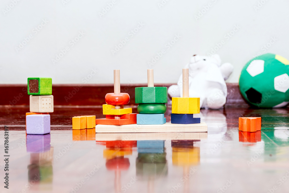 Colorful wooden blocks Colorful wooden blocks