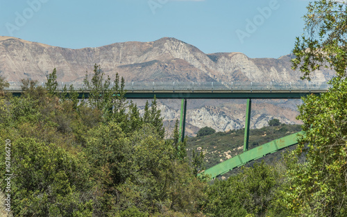 Green bridge in Santa Barbara, CA photo