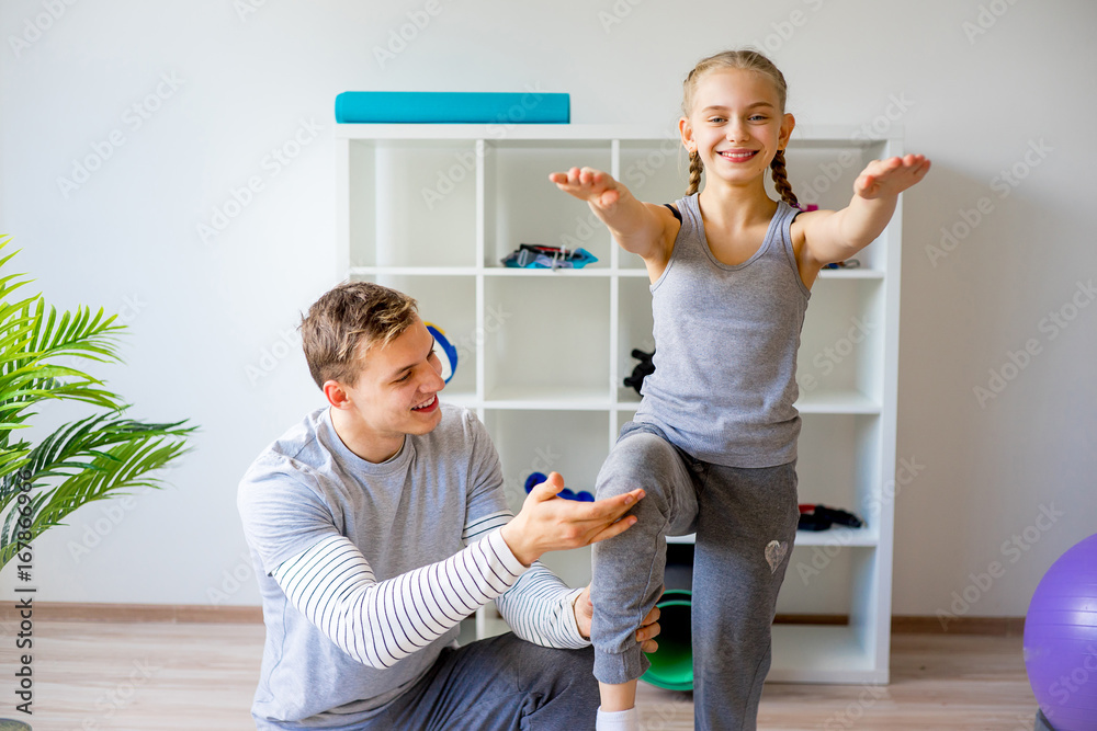 Fototapeta premium Physiotherapists working on rehabilitation