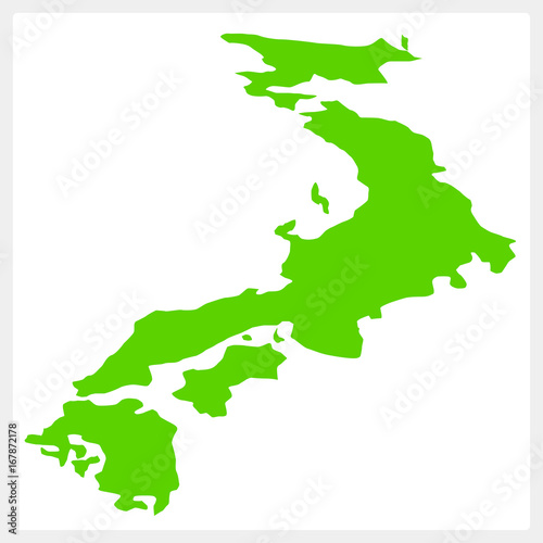 日本・日本地図・変形・JAPAN MAP