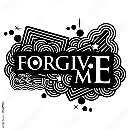 forgive me doodles. vector illustrator.