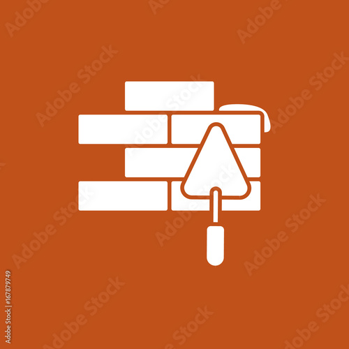flat brickwork icon
