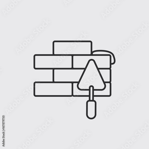 flat brickwork icon
