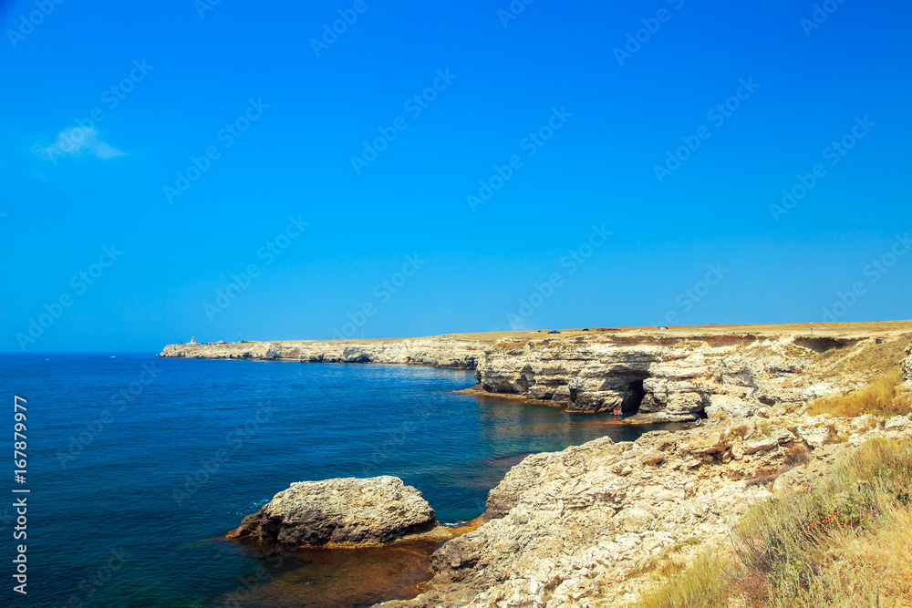 Coastline of the Black Sea, Crimea.