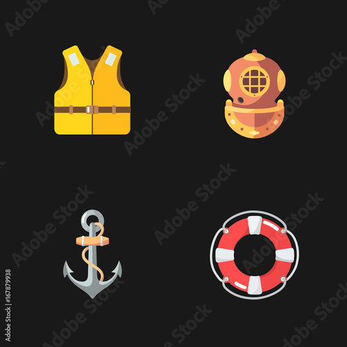 four diving icons