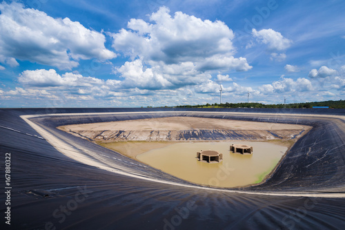 dry Lam Takong reservoir, Nakhon Ratchasima, Thailand photo