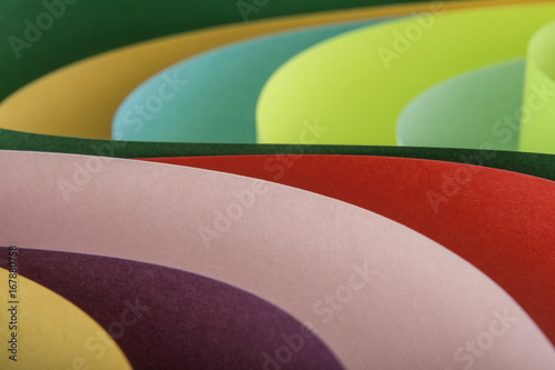 Abstraction from colored paper