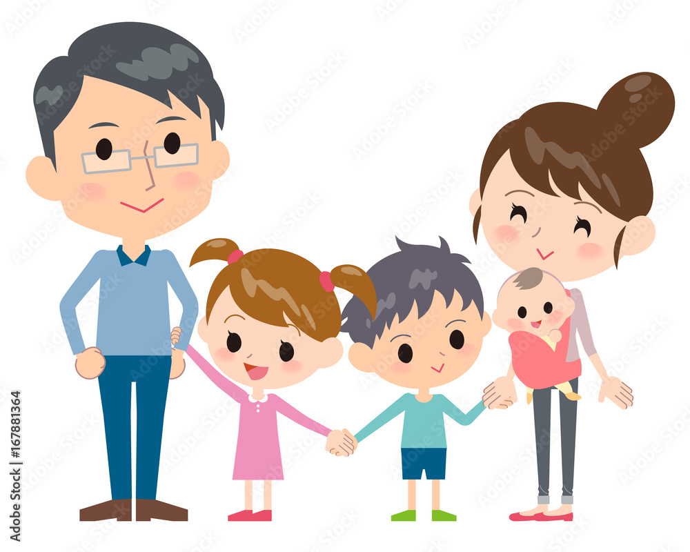 family 2 generations Side by side family 2 generations Side by side