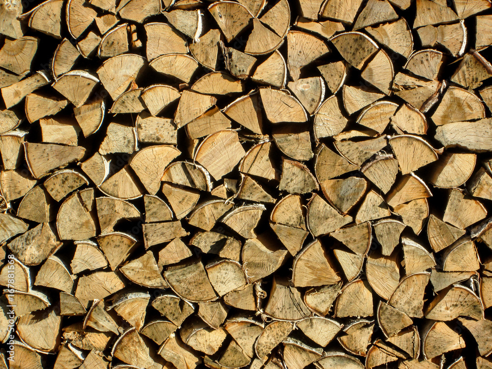 Woodpile with firewood texture background Woodpile with firewood texture background