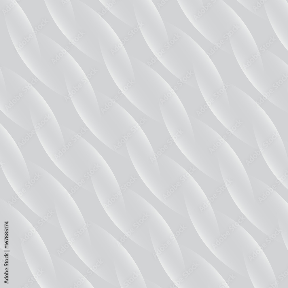 Obraz premium Abstract spiral pattern white and gray vector background, close up fabric