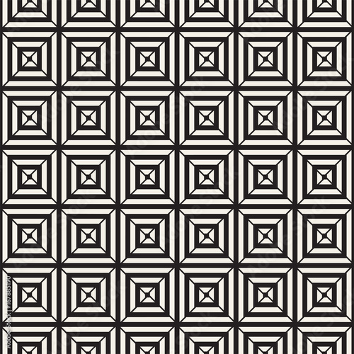 Crosshatch vector seamless geometric pattern. Crossed graphic rectangles background. Checkered motif. Seamless texture of crosshatched bold lines. Trellis simple fabric print.