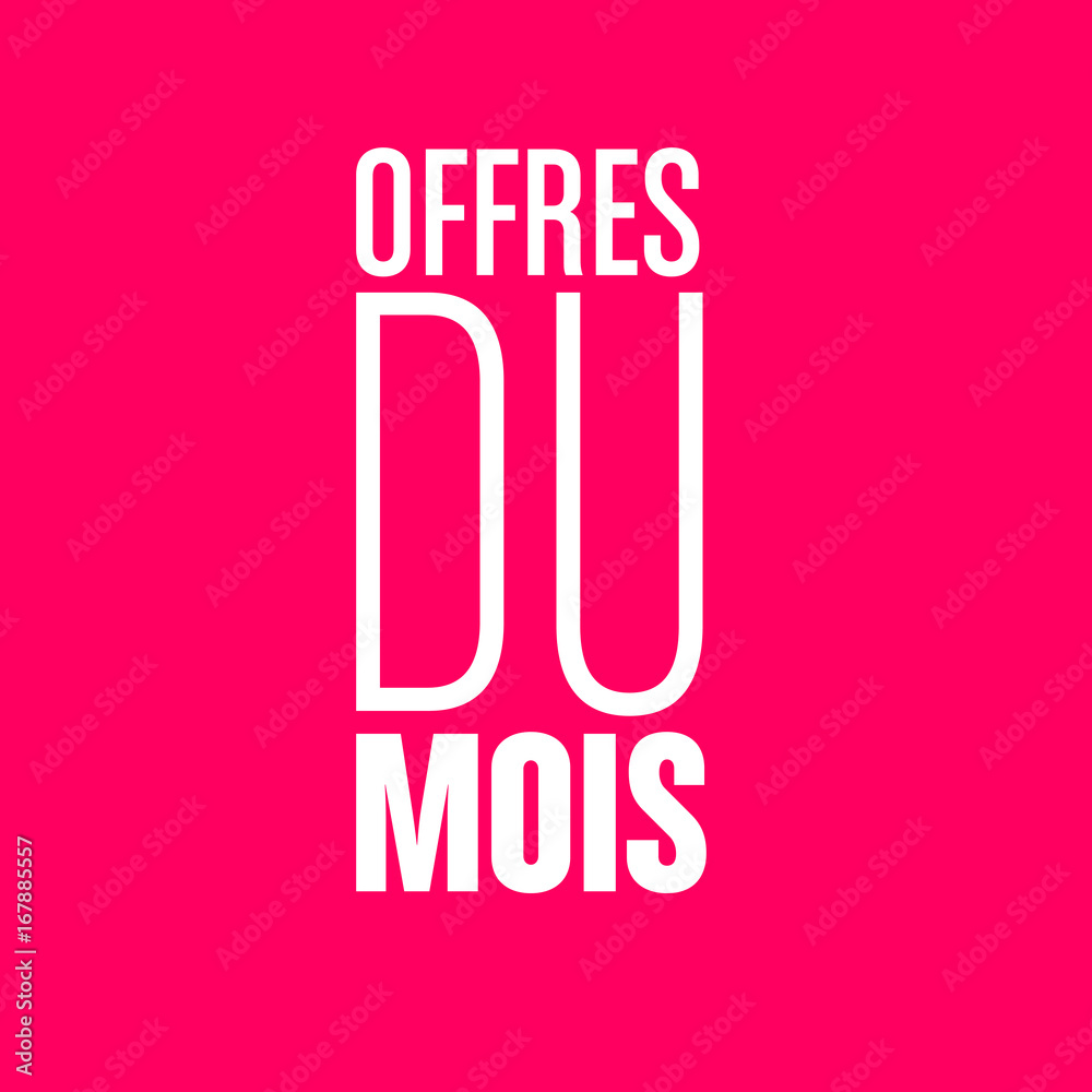 offres du mois