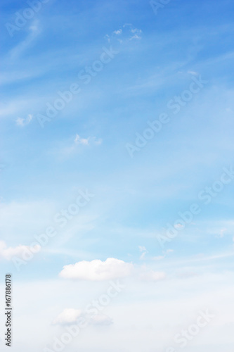 Photography Soft white clouds against blue sky background and empty space for your design