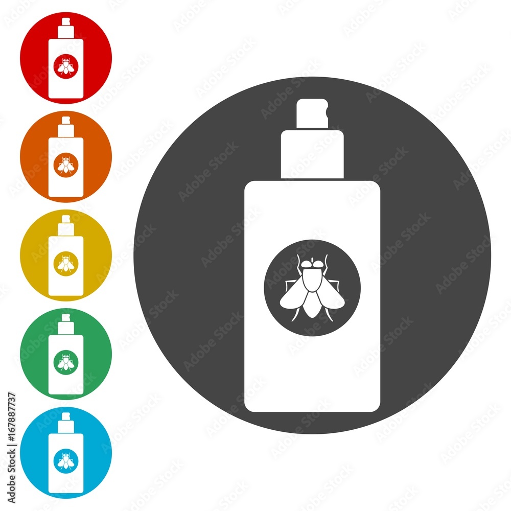 Spray Can Icons set Flat Graphic Design - Illustration Spray Can Icons set Flat Graphic Design - Illustration