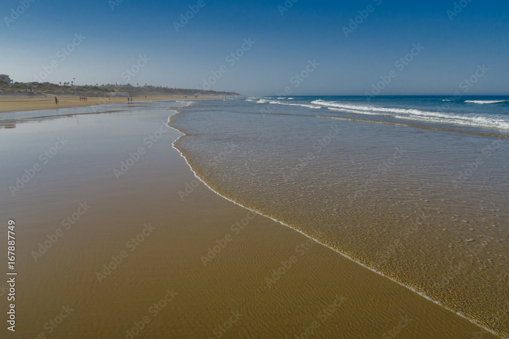 Beach of La Barrosa, Sancti Petri, Cádiz, Spain