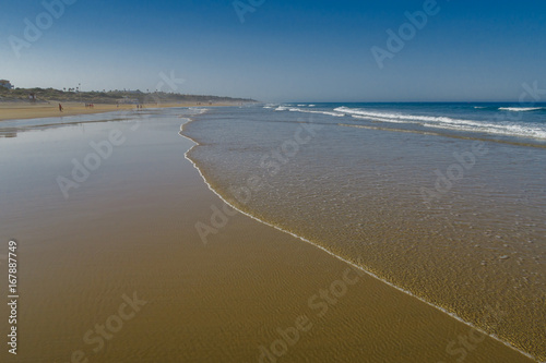 Beach of La Barrosa  Sancti Petri  C  diz  Spain