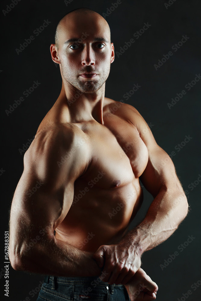 athletic muscule man
