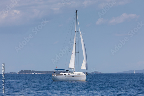 isolated yacht on adriatic sea © Milan Noga reco