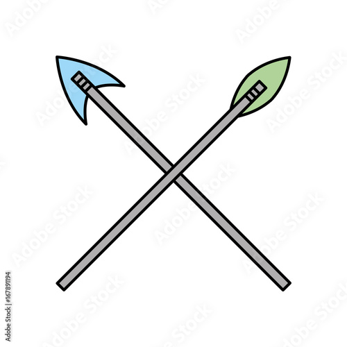 antique arrows isolated icon vector illustration design