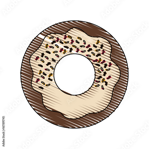 Sweet donut dessert photo
